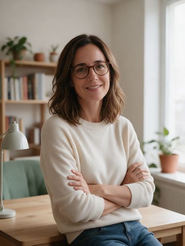 Marta López en su consulta.